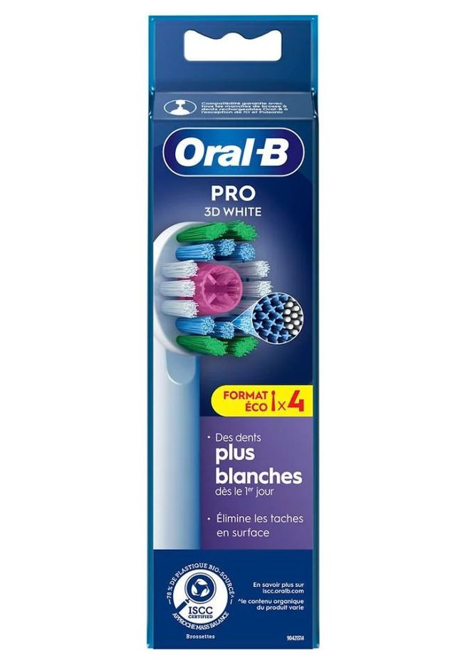 Насадки для зубної щітки PRO 3D White 4 шт. (EB18) Oral-B (266039147)