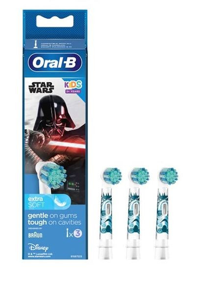 Насадки для дитячих зубних щіток extra SOFT (Star Wars, EB10) 3 шт. Oral-B (266039178)