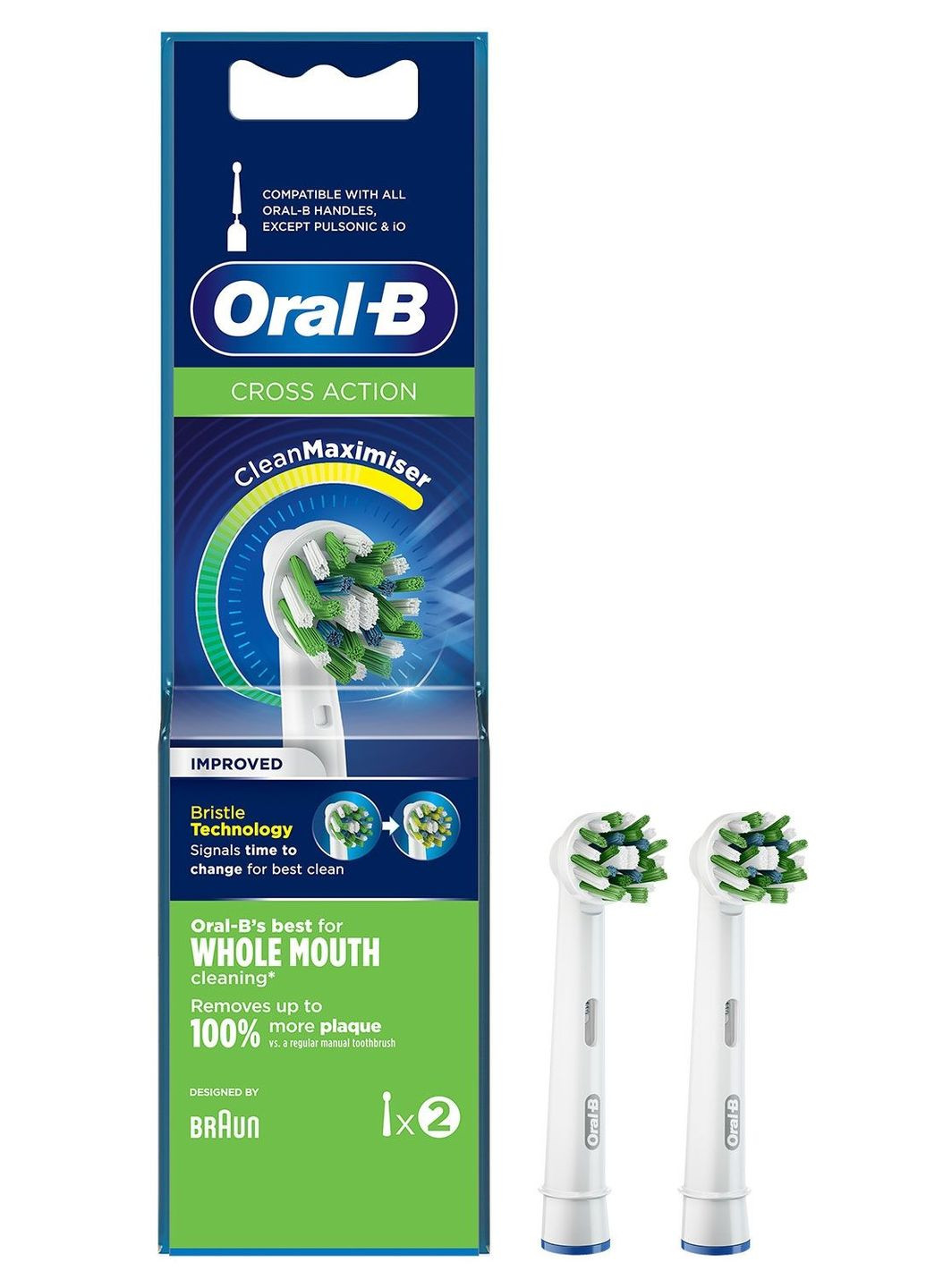 Насадки для зубної щітки Cross Action EB50 - 2 шт. Oral-B (266039181)