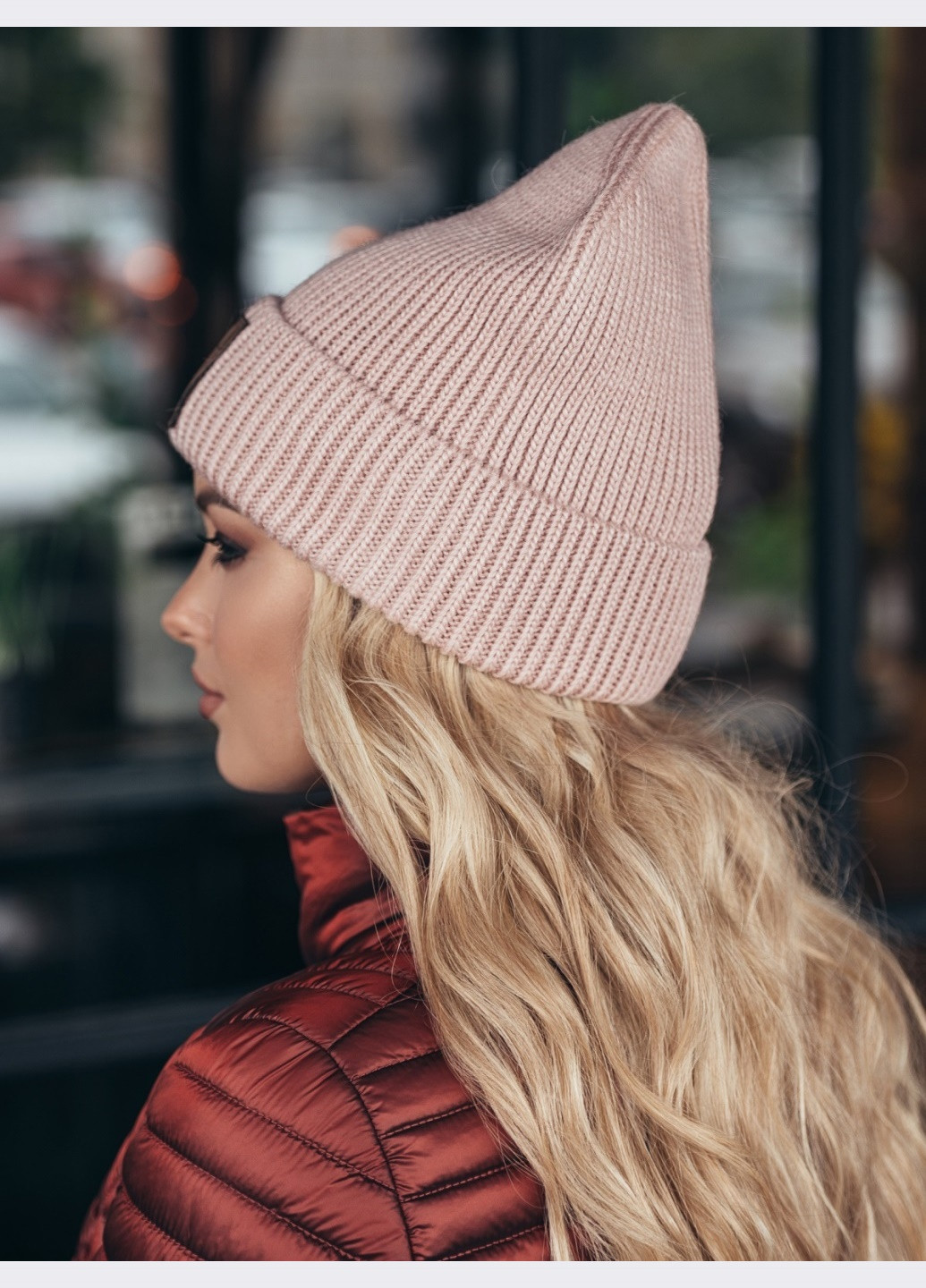 пудровая шапка с нашивкой "advisory" Dressa (266622583)