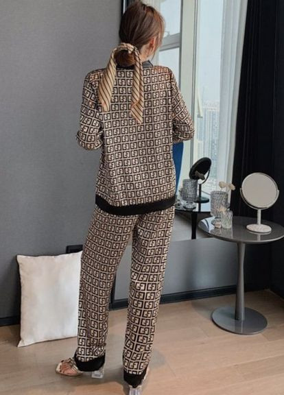 Бежева всесезон жіноча піжама костюм фемме diaonana розмір m 44 бежевий No Brand