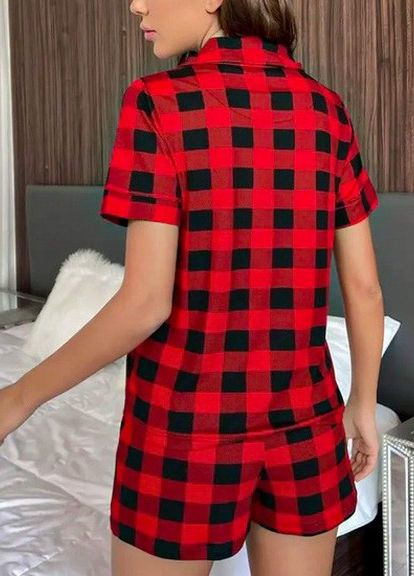 Красная всесезон пижама женская комплект цугцванг july's song размер м 44 черно-красный No Brand