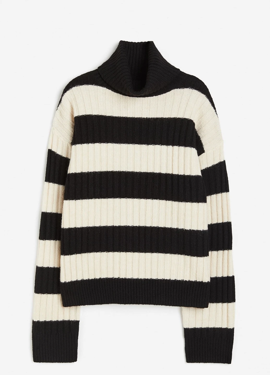 Черный демисезонный свитер H&M