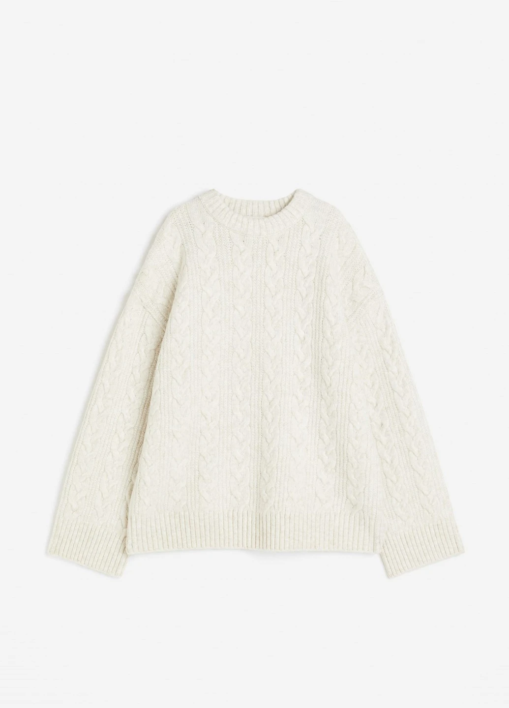 Белый демисезонный свитер H&M