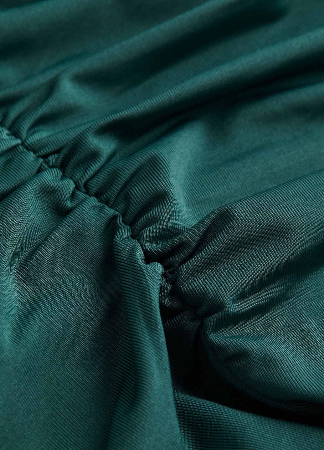 Темно-бірюзова святковий сукня H&M однотонна