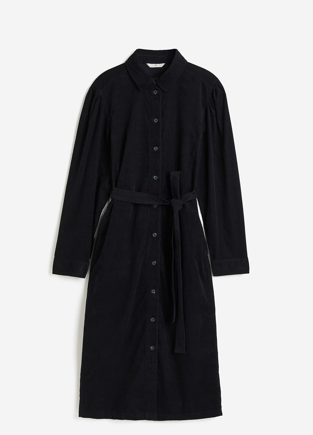 Черное кэжуал платье H&M однотонное