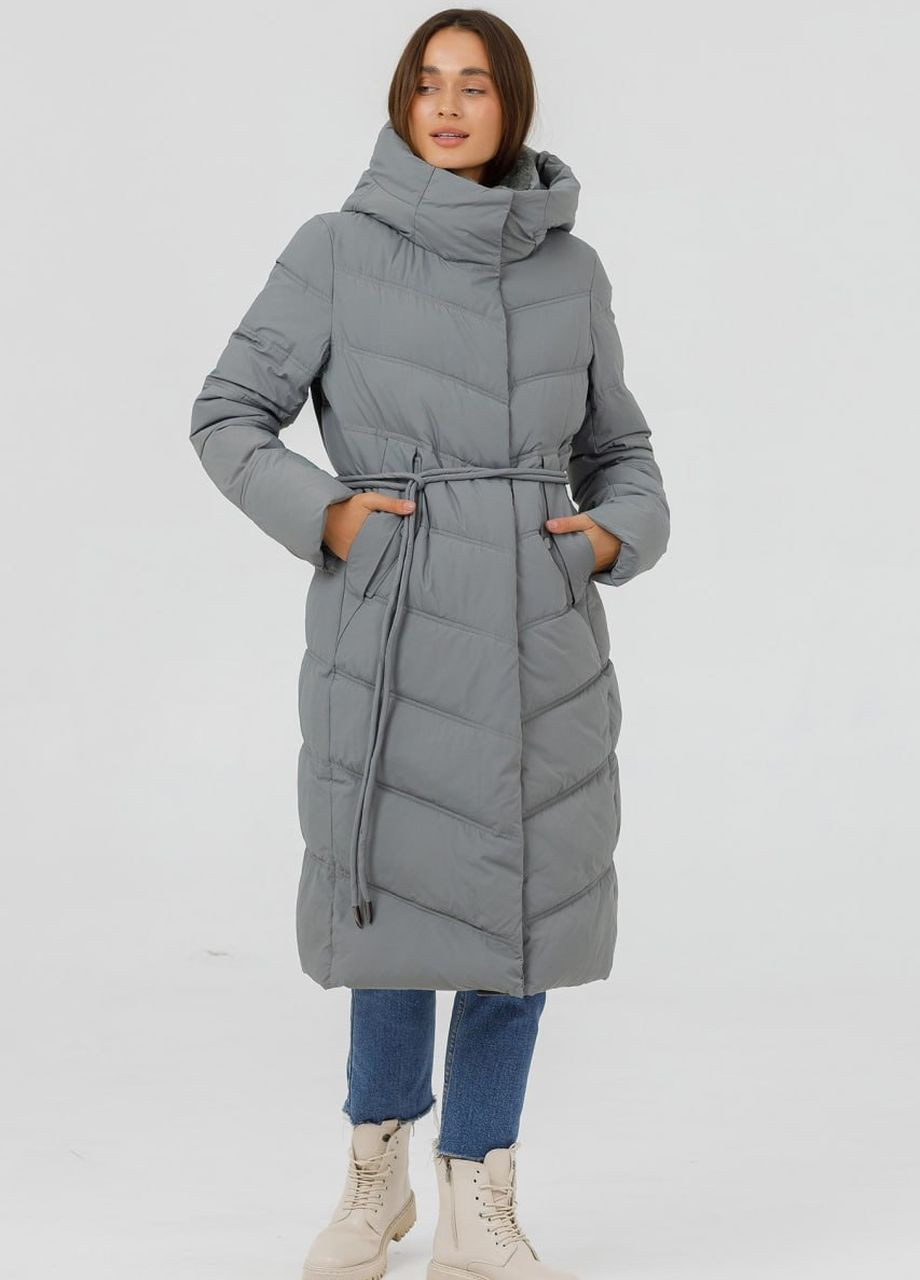 Оливкова зимня пуховик приталений foda оливковий Fodarlloy