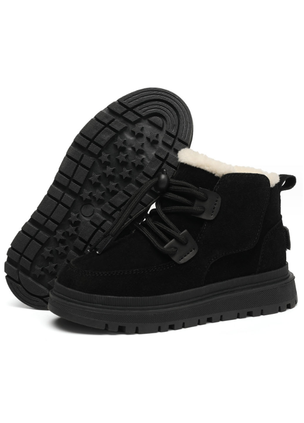 Черные повседневные зимние ботинки No Brand