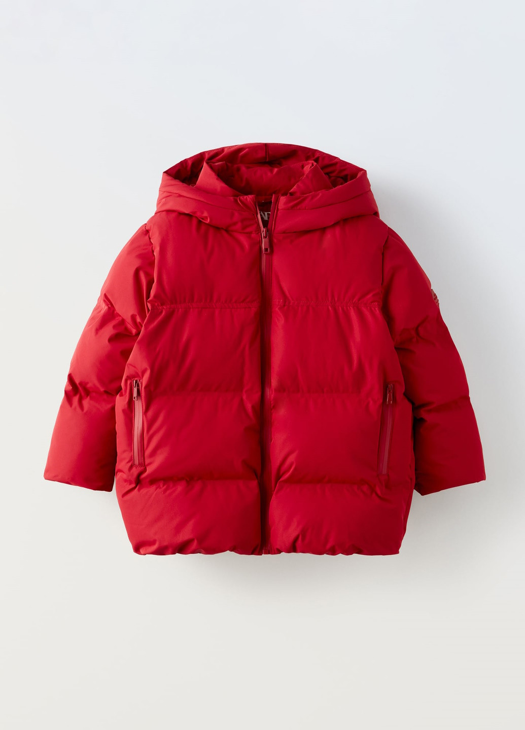 Красная зимняя куртка Zara