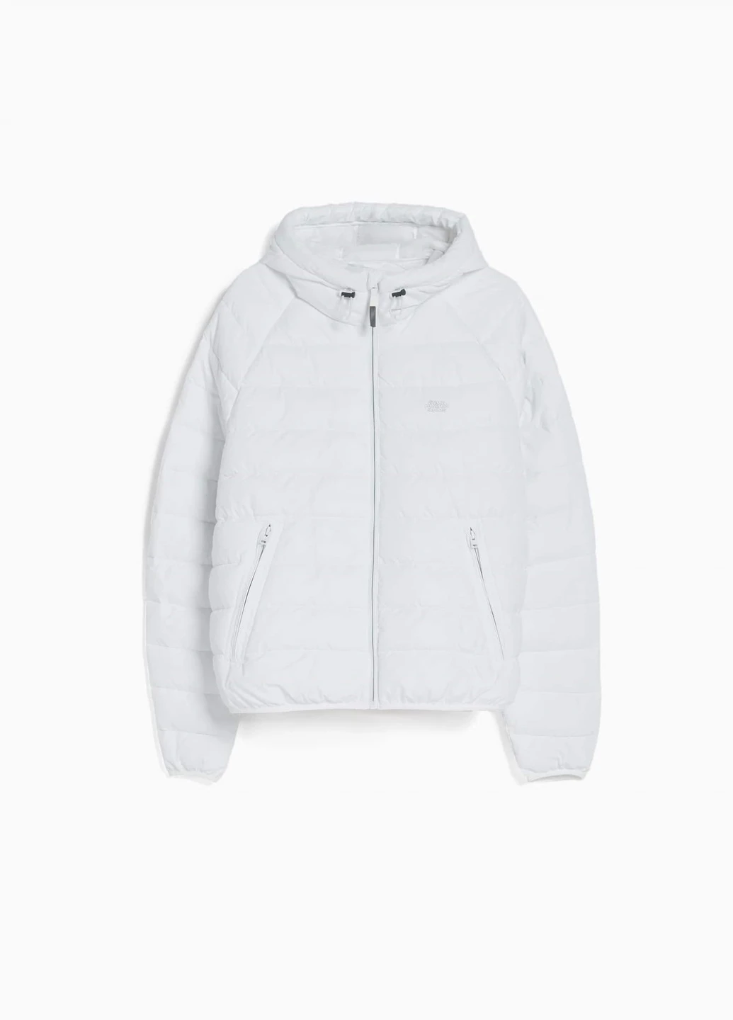 Белая демисезонная куртка Bershka