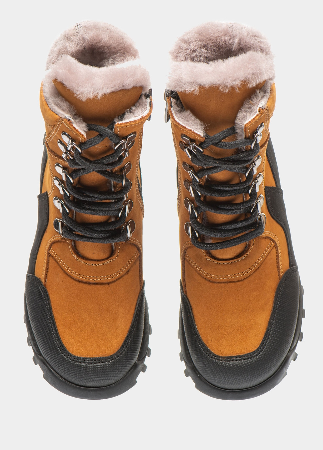 Горчичные зимние зимние ботинки Theo Leo