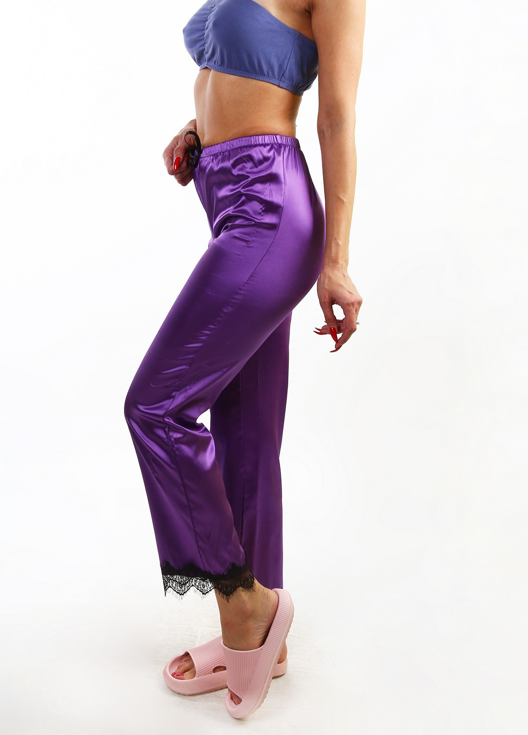 Фиолетовые домашние демисезонные брюки Mtp