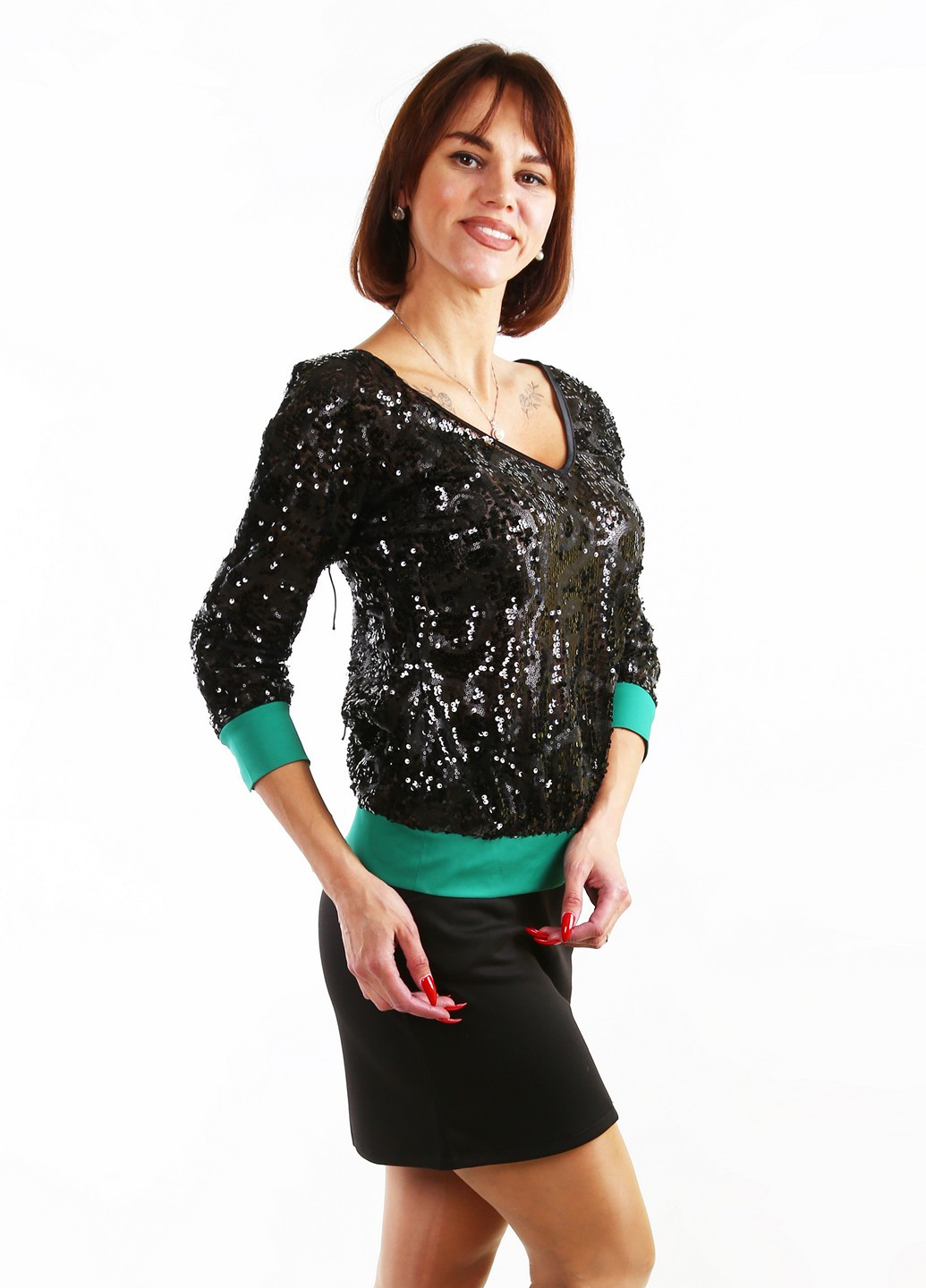 Чёрная блуза ODDI