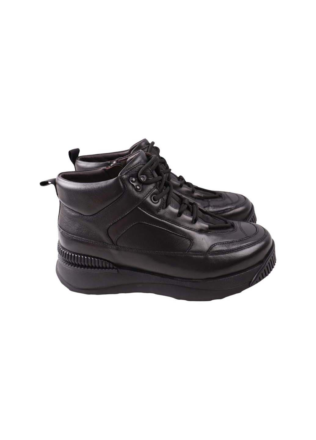 Черные зимние ботинки Lido Marinozzi