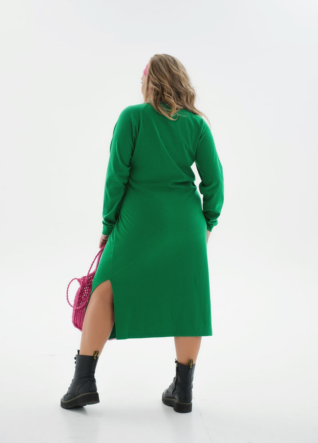 Зеленое повседневный платье Minova однотонное