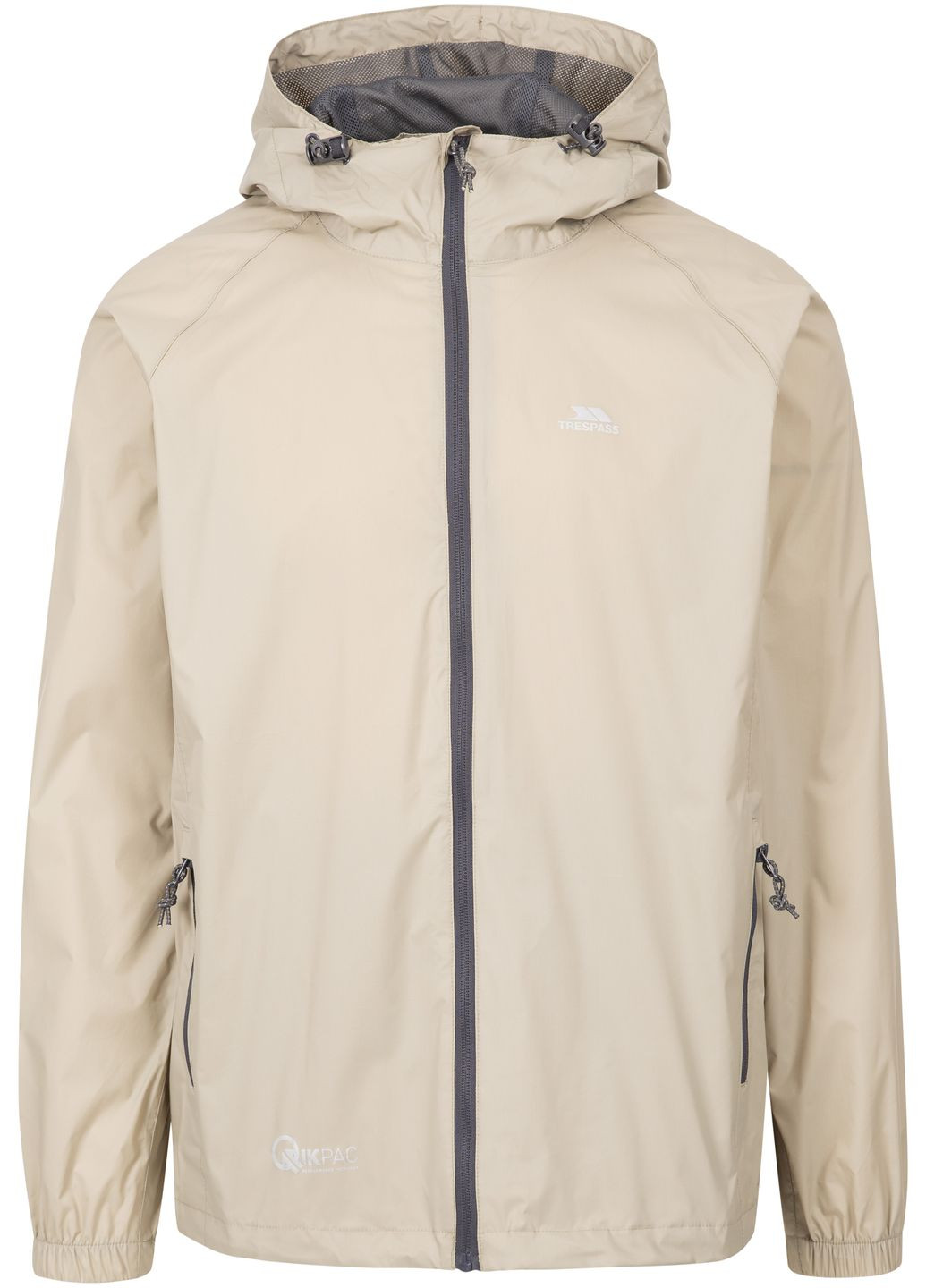 Бежева вітровка Trespass QIKPAC JACKET
