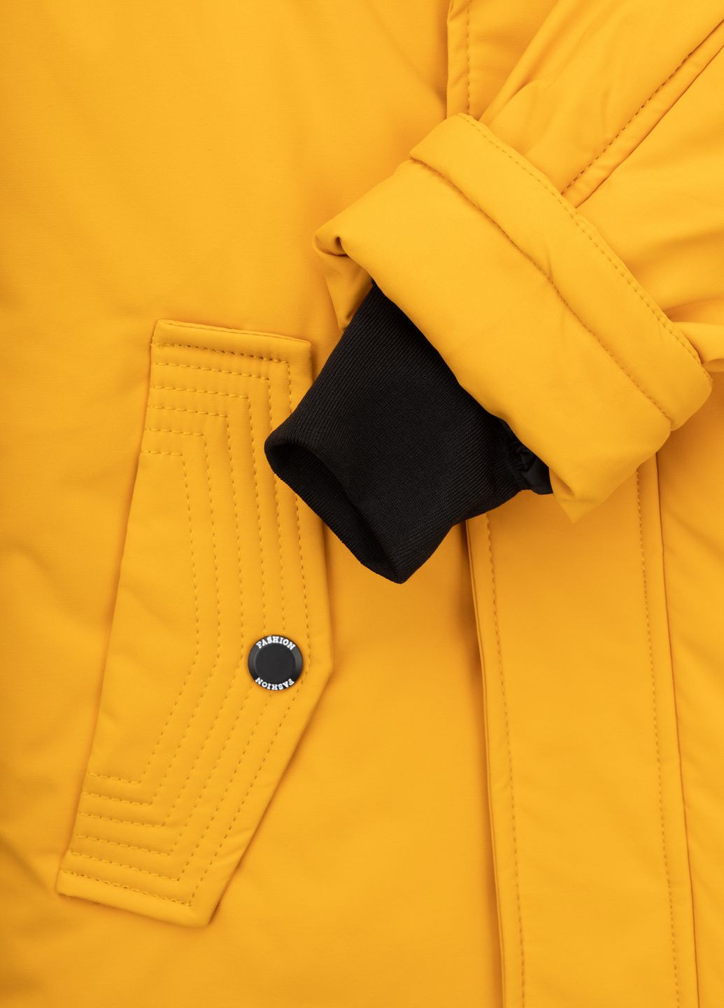 Жовта зимня куртка No Brand