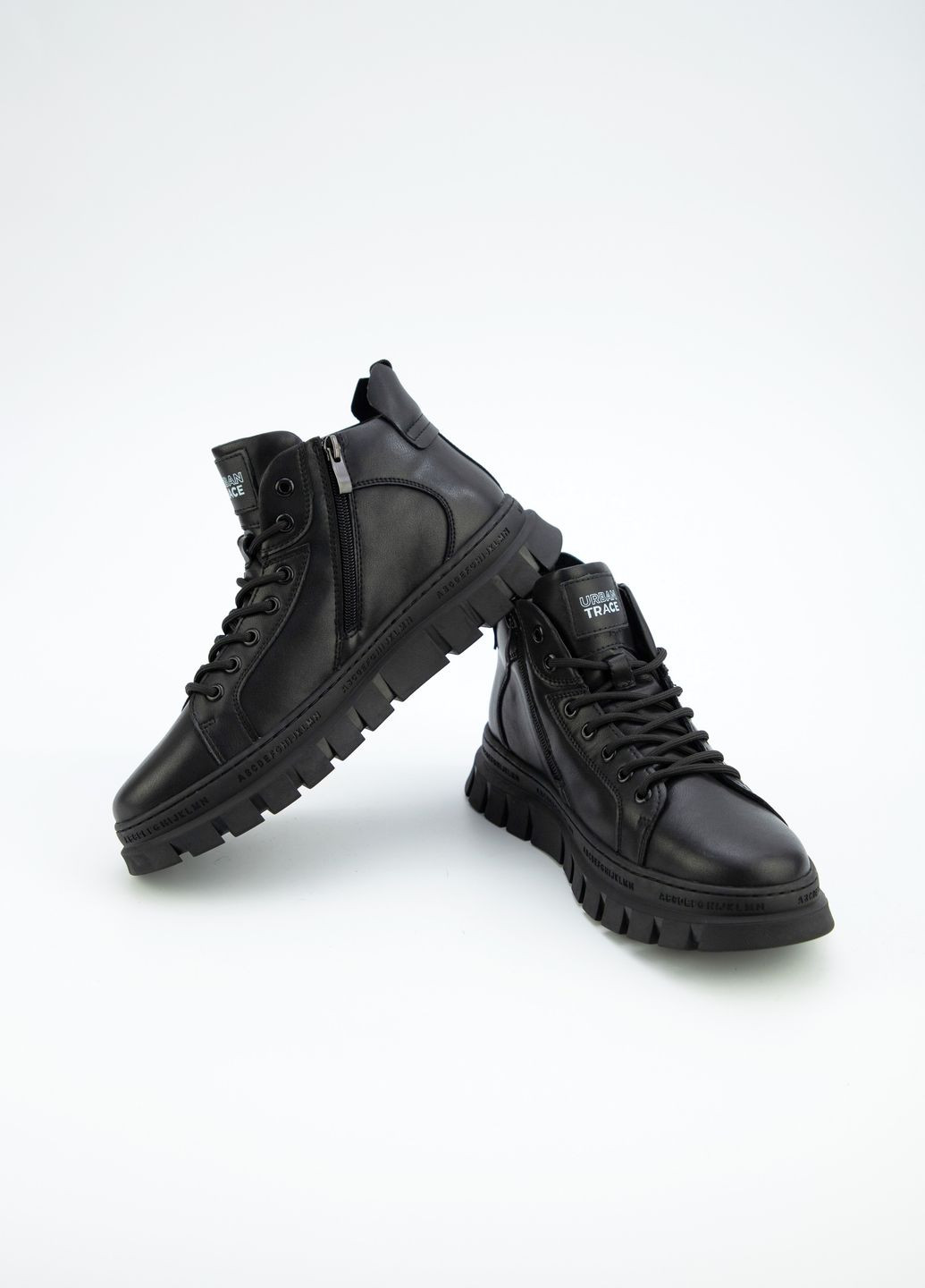 Черные зимние ботинки мужские URBAN TRACE