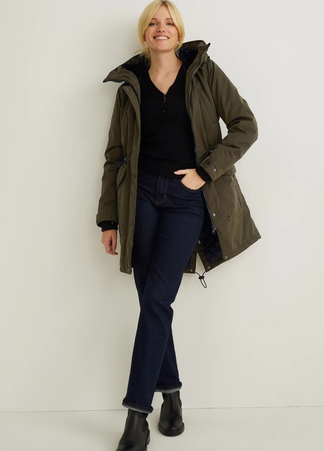 Утепленная парка C&A (266338190)