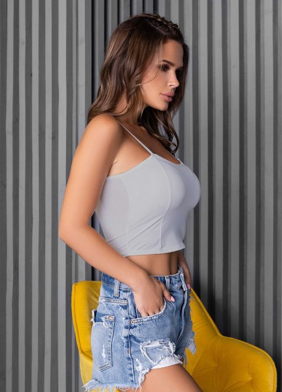 Серый бельевой топ на тонких бретельках Magnet (266344256)