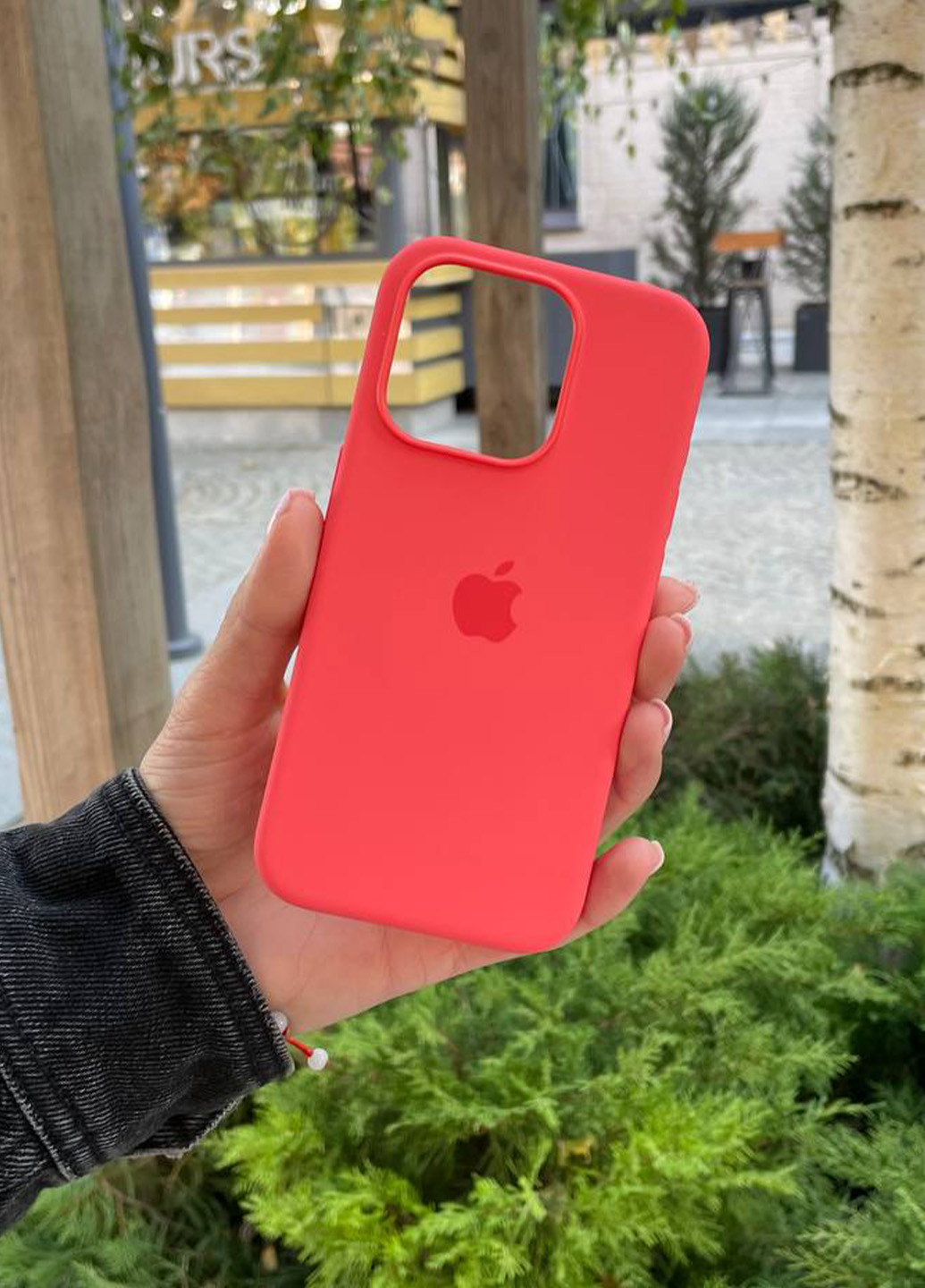 Чехол Silicone Case MagSafe iPhone 15 Pro Max Guava No Brand (266423740)