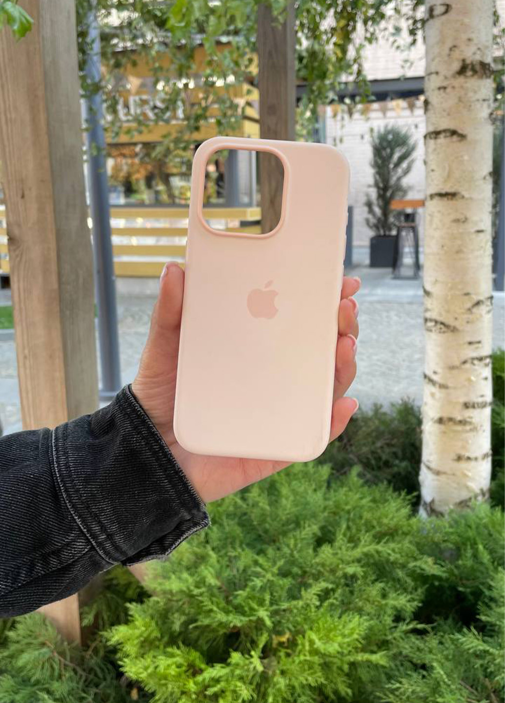 Чохол Silicone Case MagSafe iPhone 15 Plus Light Pink No Brand (266423714)