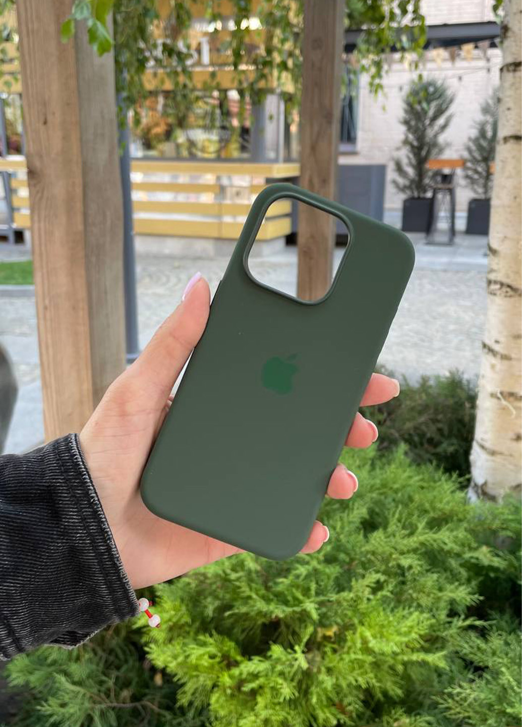 Чохол Silicone Case MagSafe iPhone 15 Pro Max Cypress No Brand (266423733)