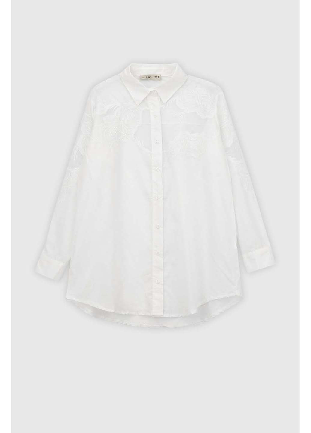 Белая кэжуал рубашка ES-Q