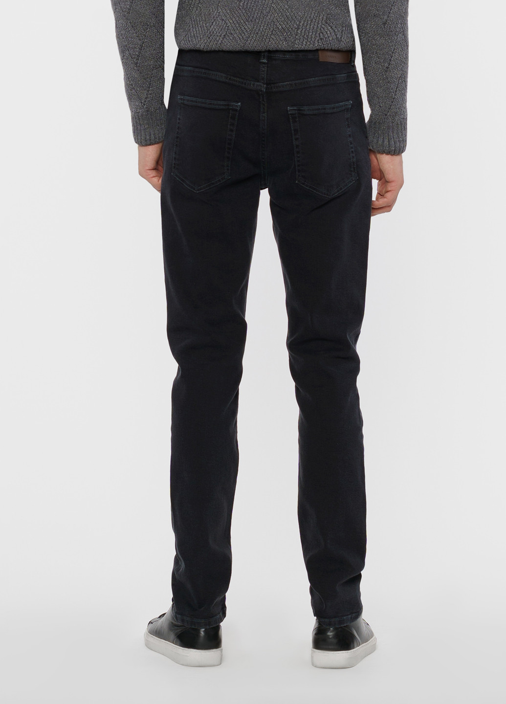 Черные зимние джинсы мужские SLIM FIT Arber