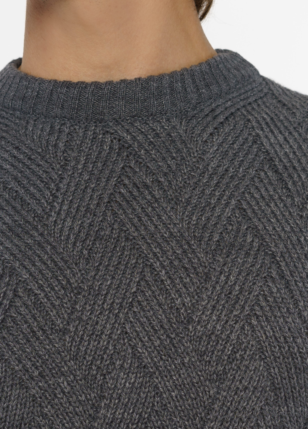 Сірий зимовий светр чоловічий Arber C-neck 7 N-MTR-08