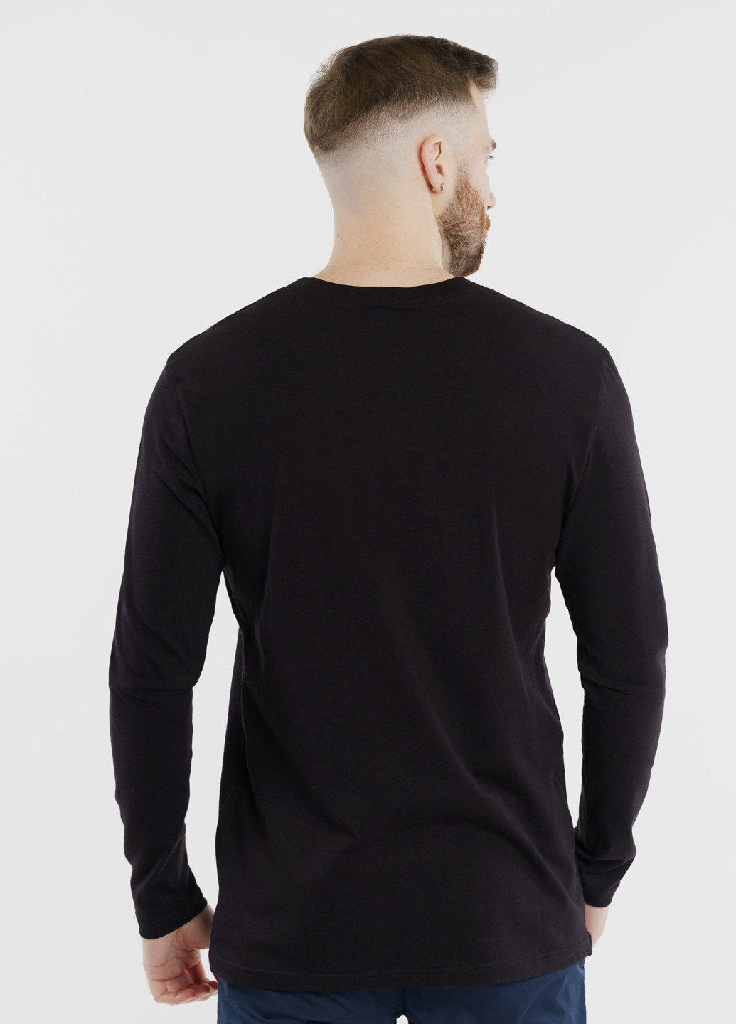 Чорна футболка чоловіча Arber Long Sleeve TRDM-F2
