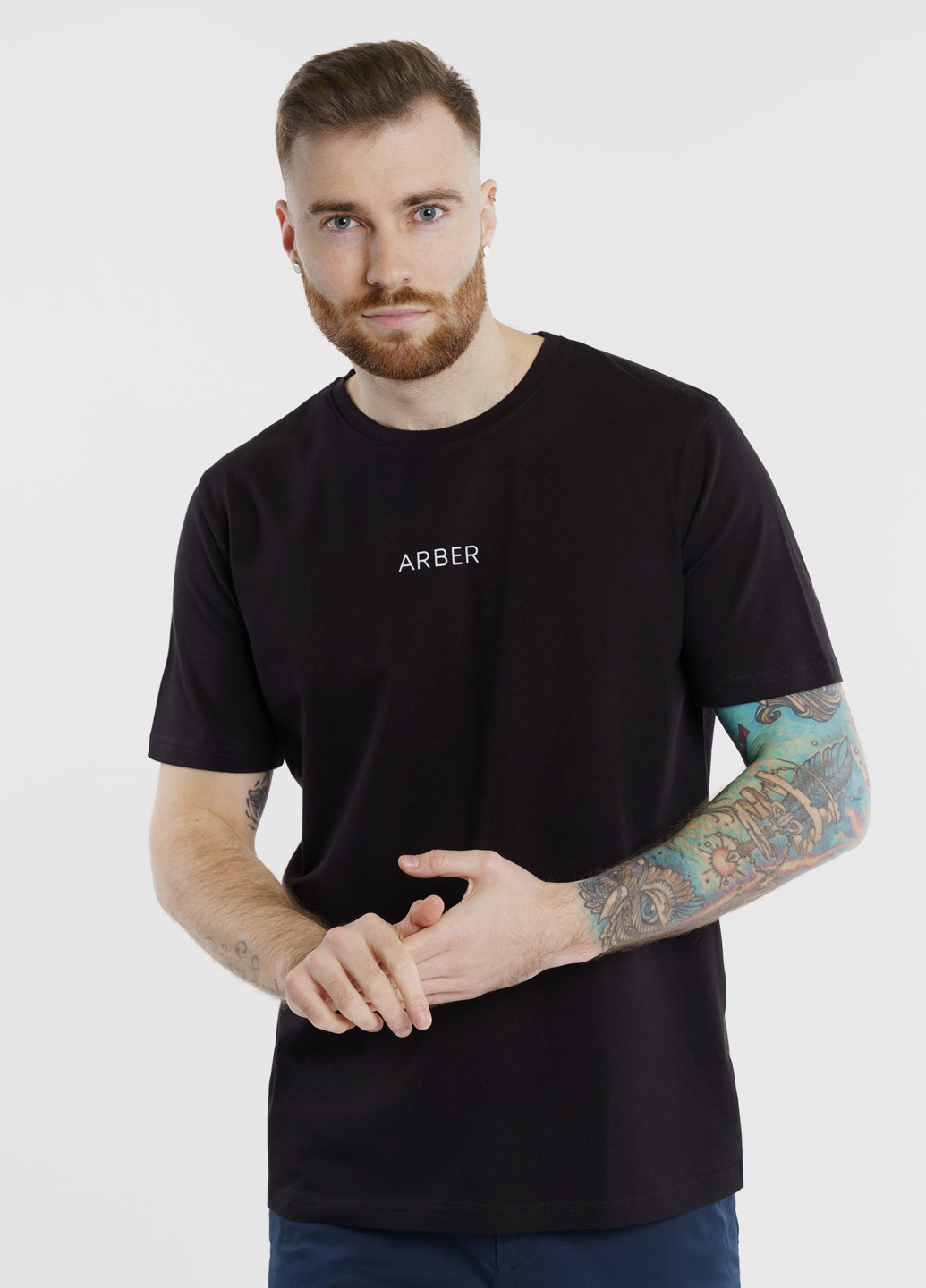 Черная футболка мужская Arber T-SHIRT FF10