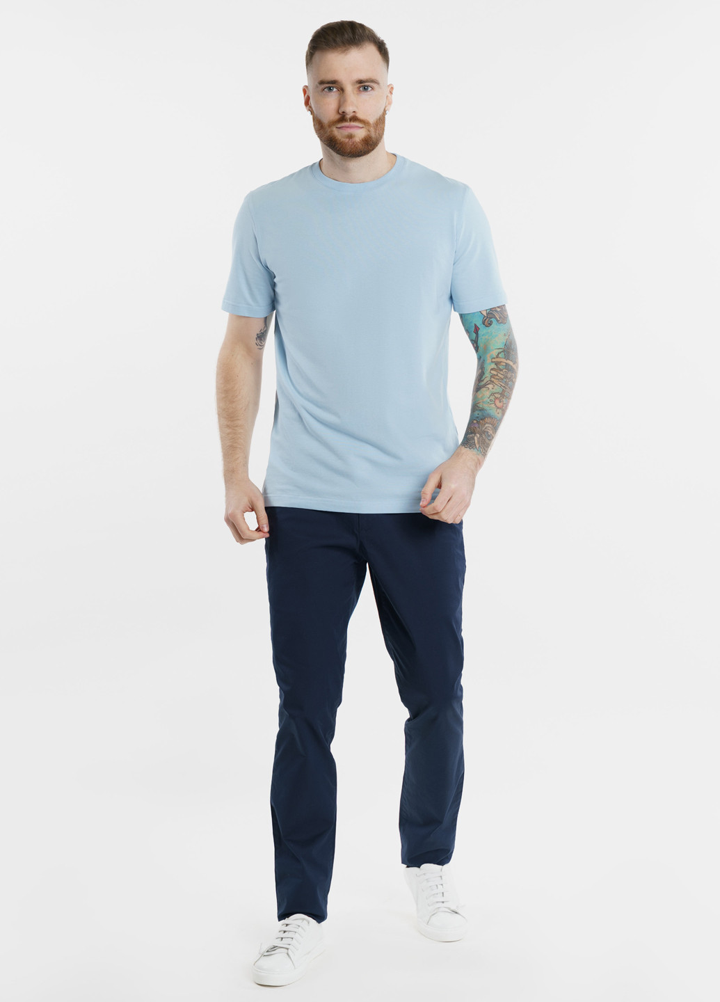 Блакитна футболка чоловіча Arber T-SHIRT FF10
