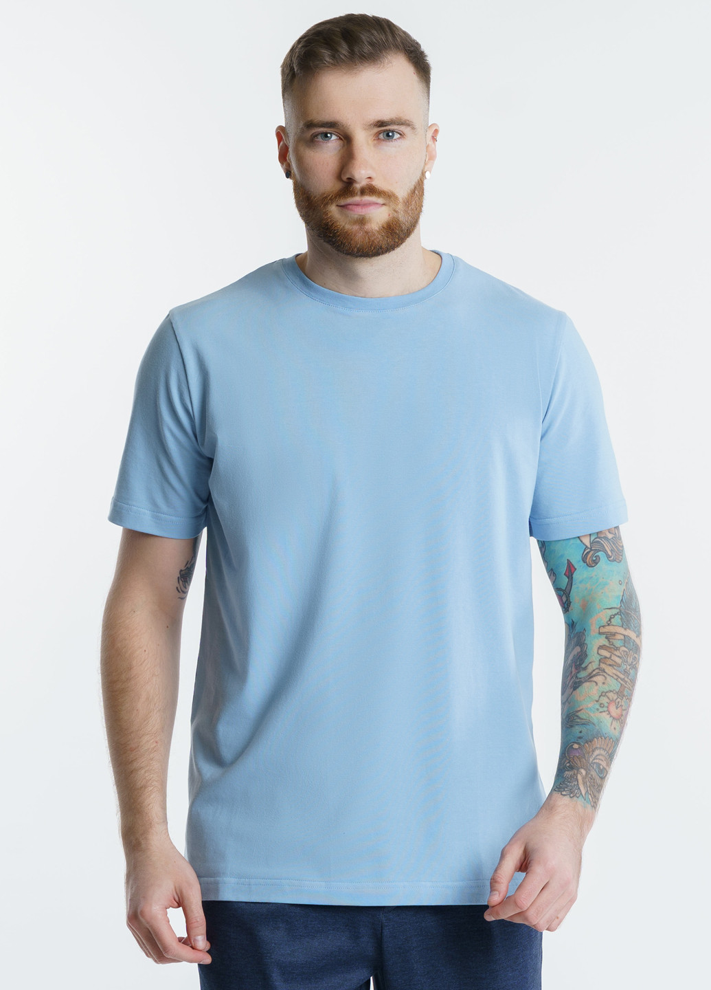 Голубая футболка мужская Arber T-SHIRT FF10