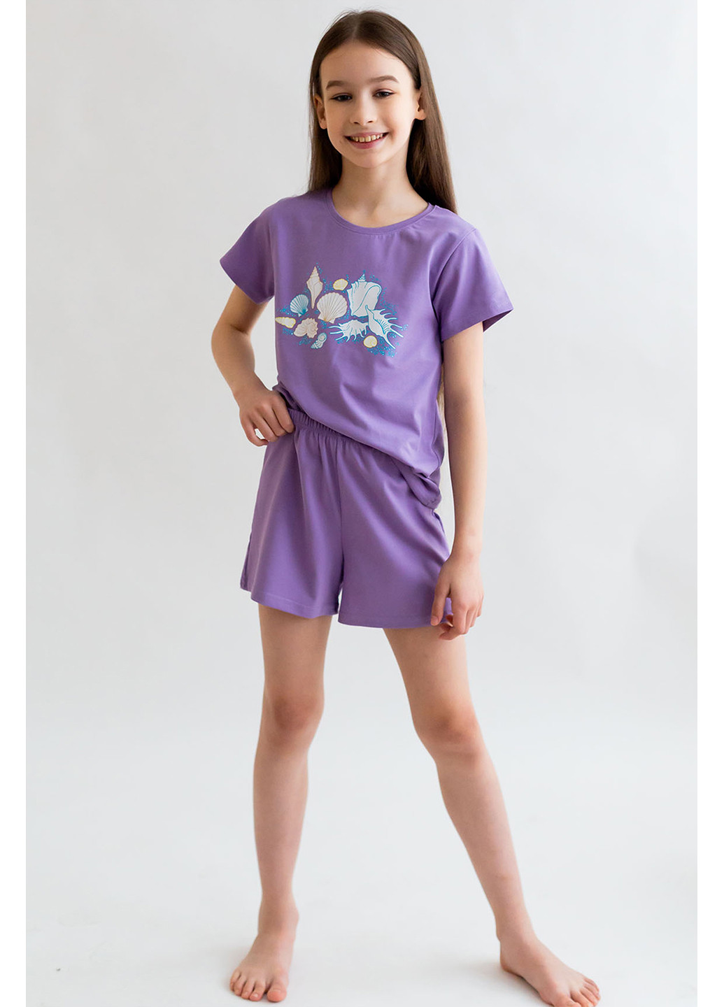 Бузкова всесезон комплект для дівчинки футболка + шорти Kosta 2149-9