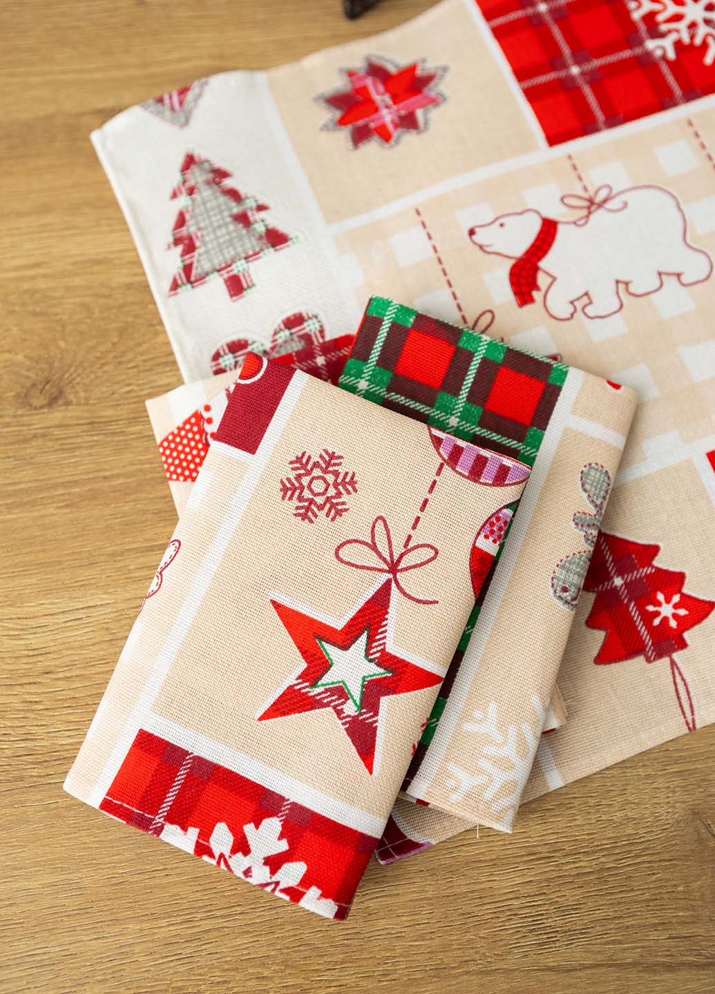 Салфетки льняные "Украшение" 35х35 см (комплект 4 шт.) Homedec - (266345236)