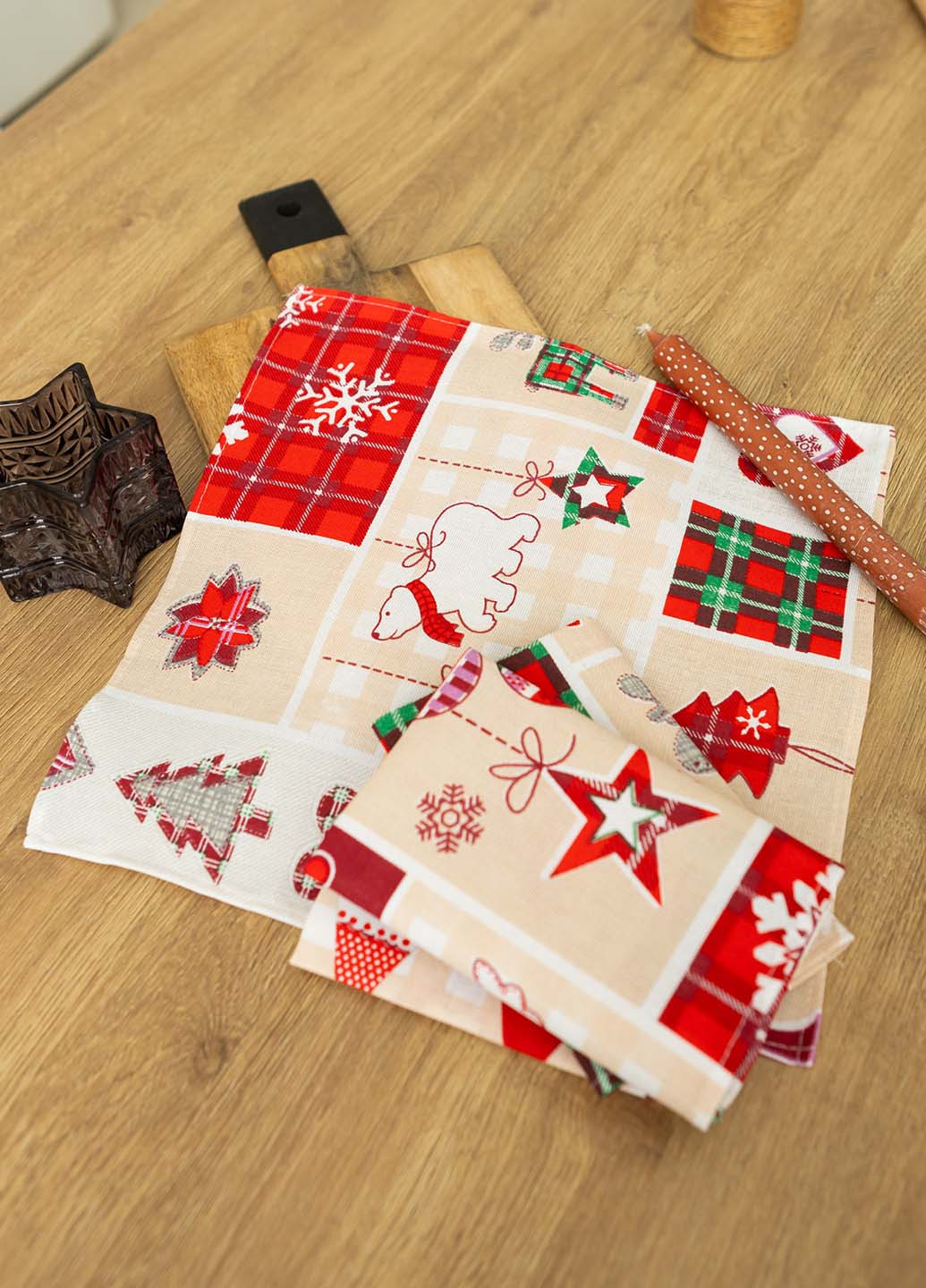 Салфетки льняные "Украшение" 35х35 см (комплект 4 шт.) Homedec - (266345236)