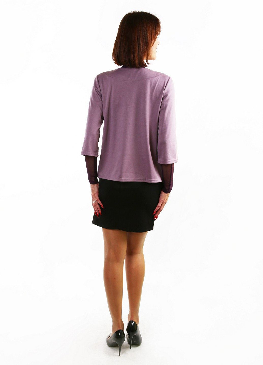 Пудровый женский жакет Lila однотонный - демисезонный