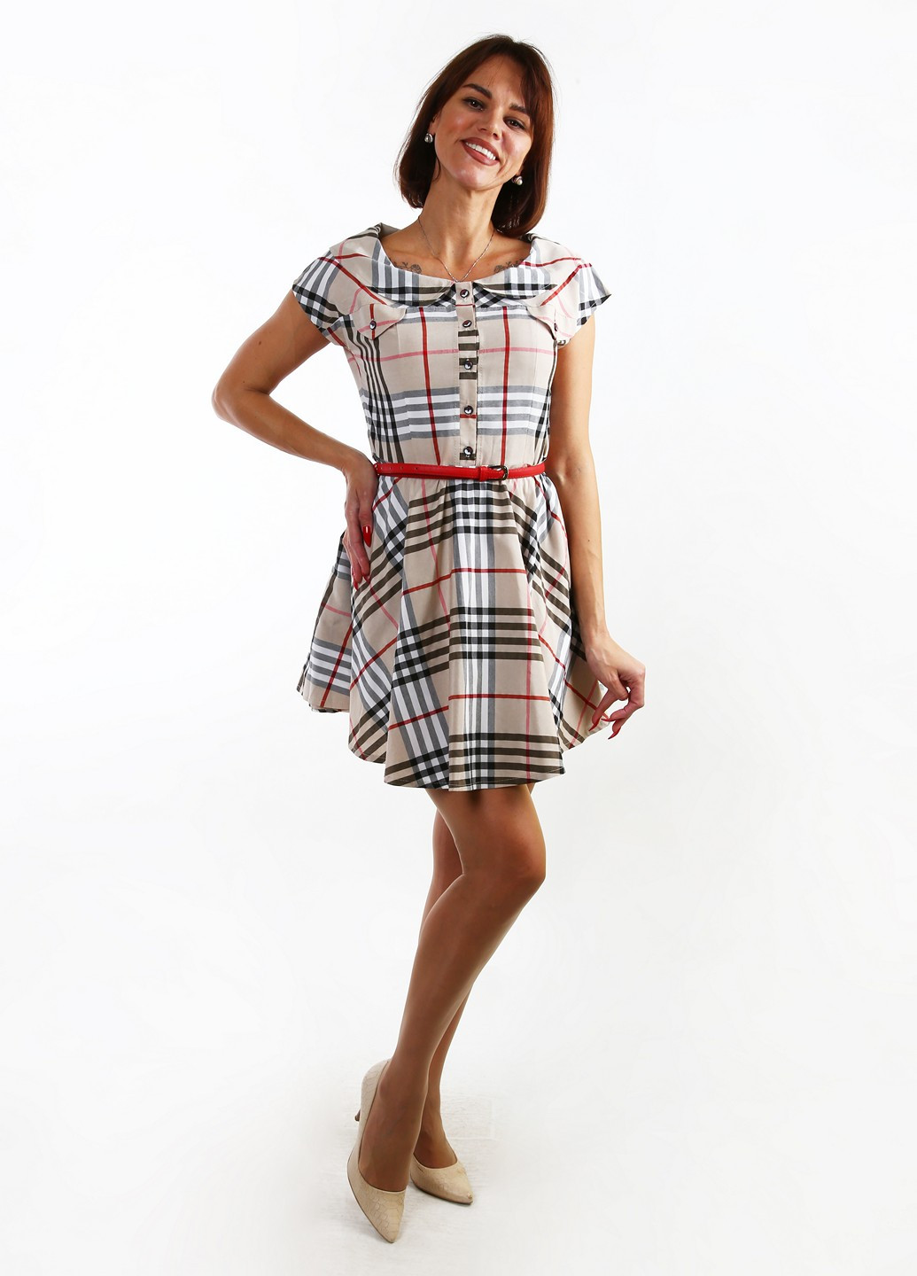 Комбинированное кэжуал платье No Brand в полоску