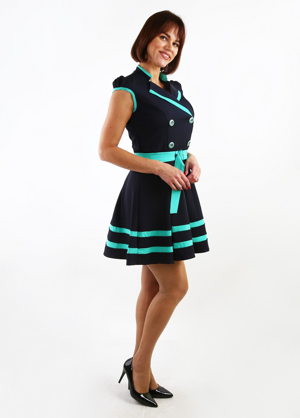 Темно-синя кежуал сукня Alpama однотонна