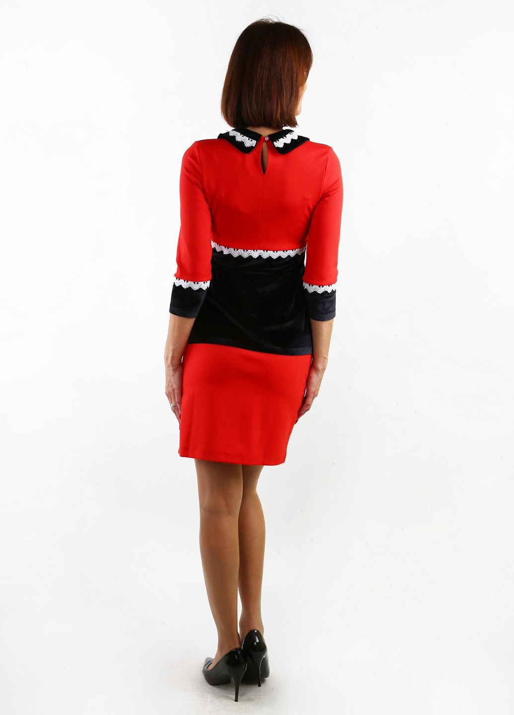 Комбінована кежуал сукня Lucizaro однотонна