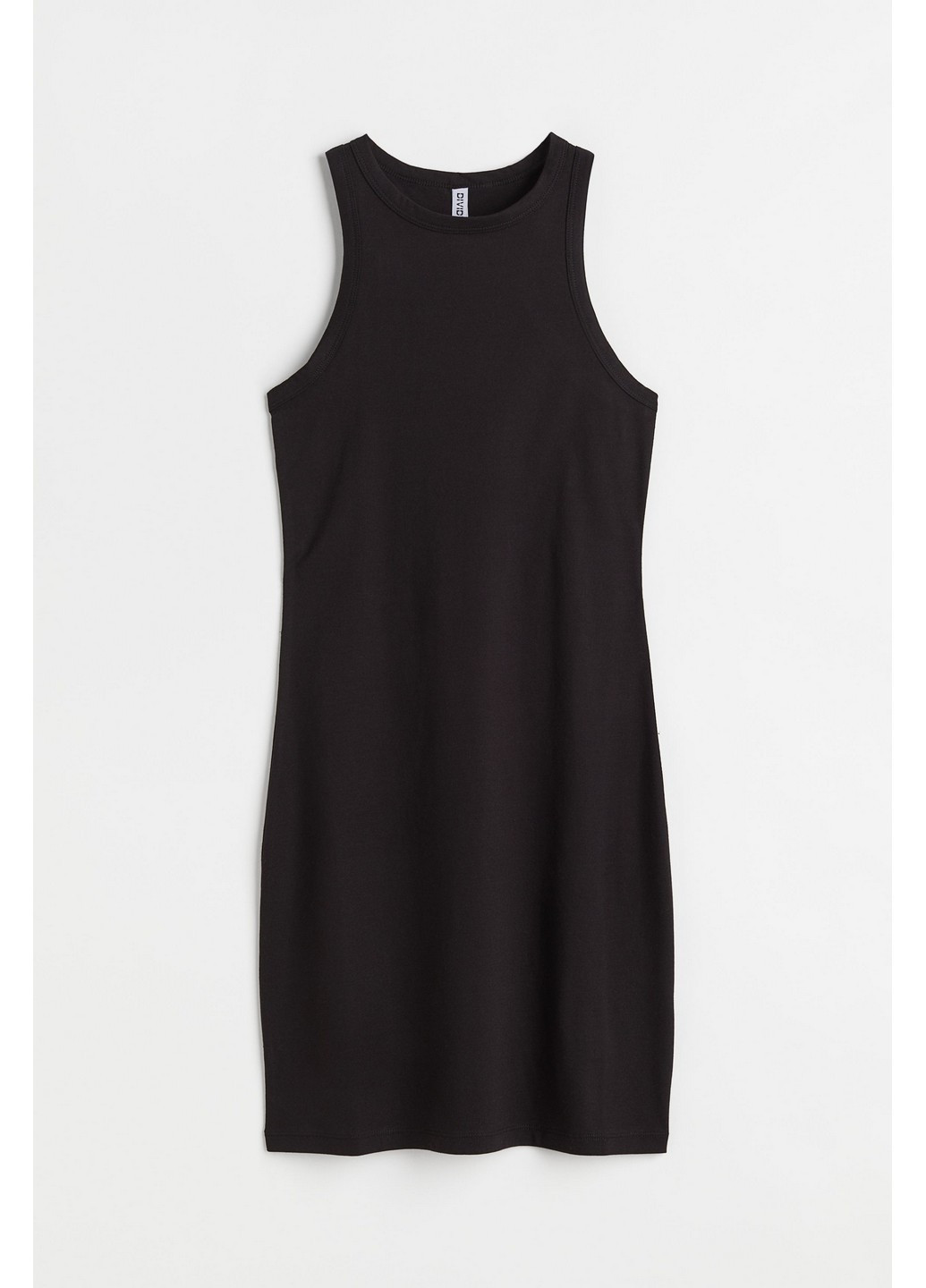 Черное кэжуал платье H&M однотонное