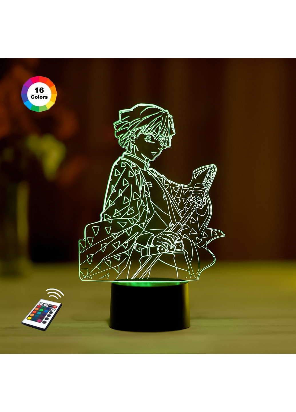 Нічник-світильник 3D "Зіницю Агацума" 25х16 см 3DTOYSLAMP (266418257)