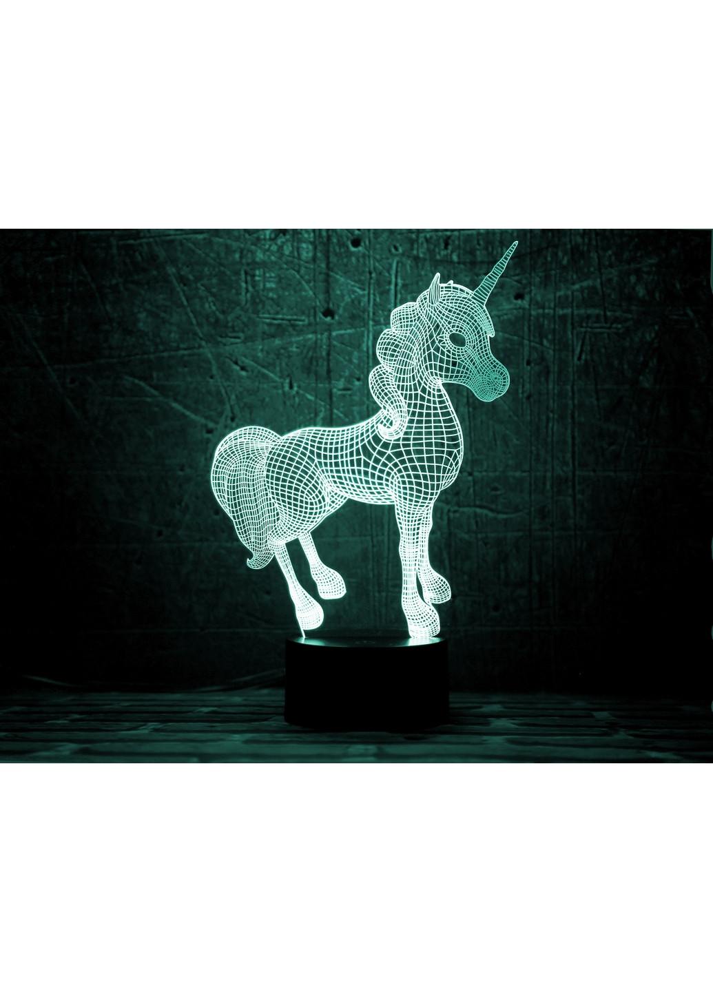 Ночник-светильник 3D "Единорог 2" 25х15 см 3DTOYSLAMP (266418820)