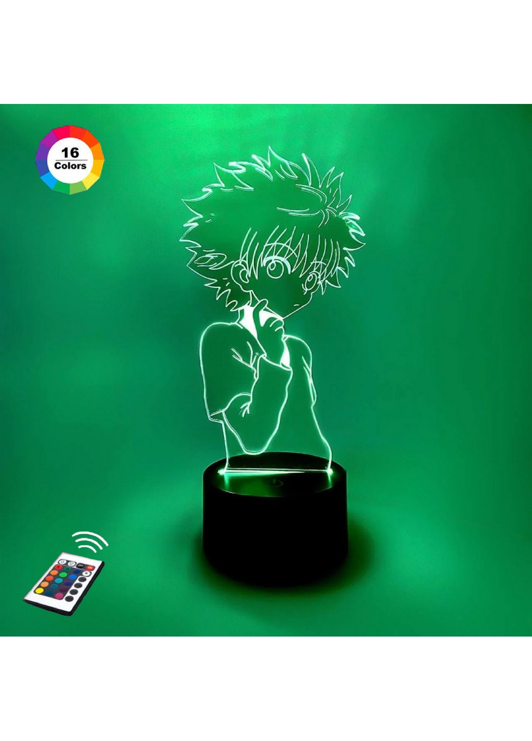 Нічник-світильник 3D "Киллуа Золдик" 25х15 см 3DTOYSLAMP (266418962)