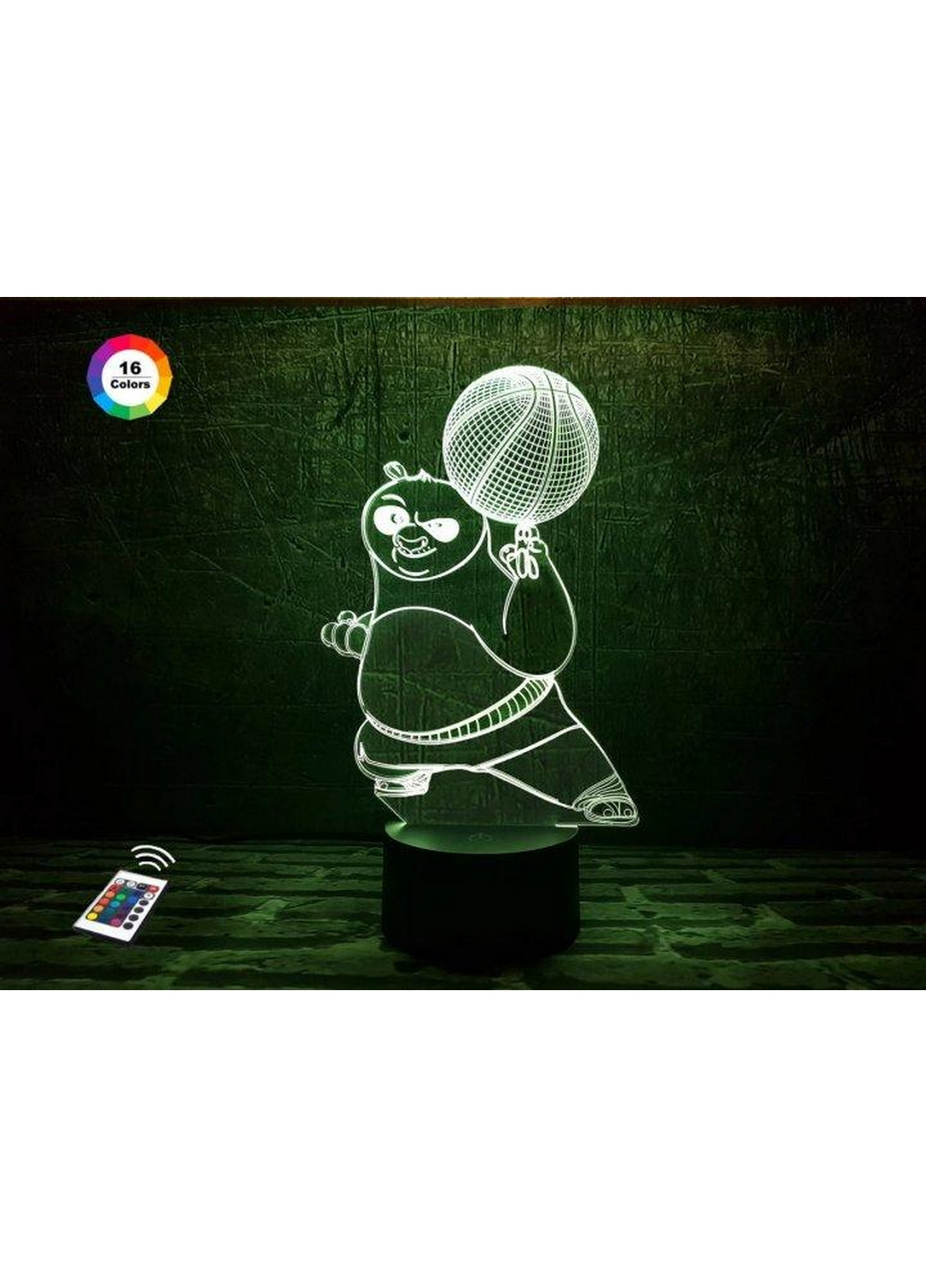 Нічник-світильник 3D "Панда" 25х15 см 3DTOYSLAMP (266419164)