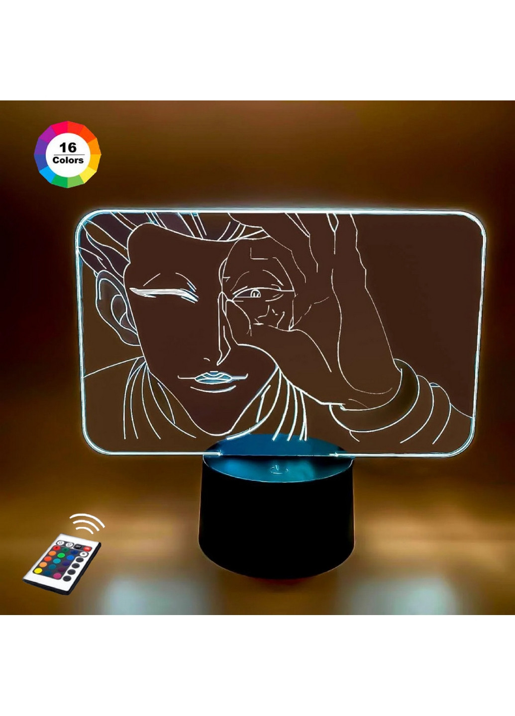 Нічник-світильник 3D "Хисока Мороу 2" 24х16 см 3DTOYSLAMP (266418650)