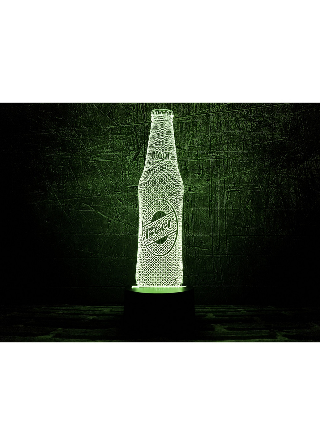 Нічник-світильник 3D "Beer" 28х9 см 3DTOYSLAMP (266418287)