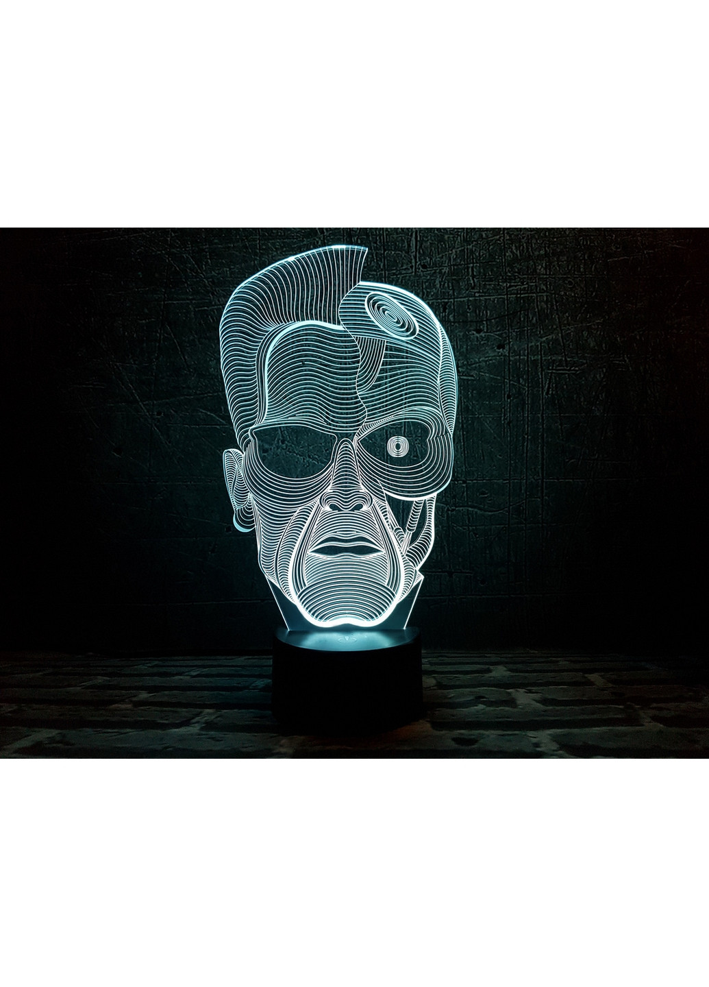 Нічник-світильник 3D "Термінатор" 27х15 см 3DTOYSLAMP (266418986)