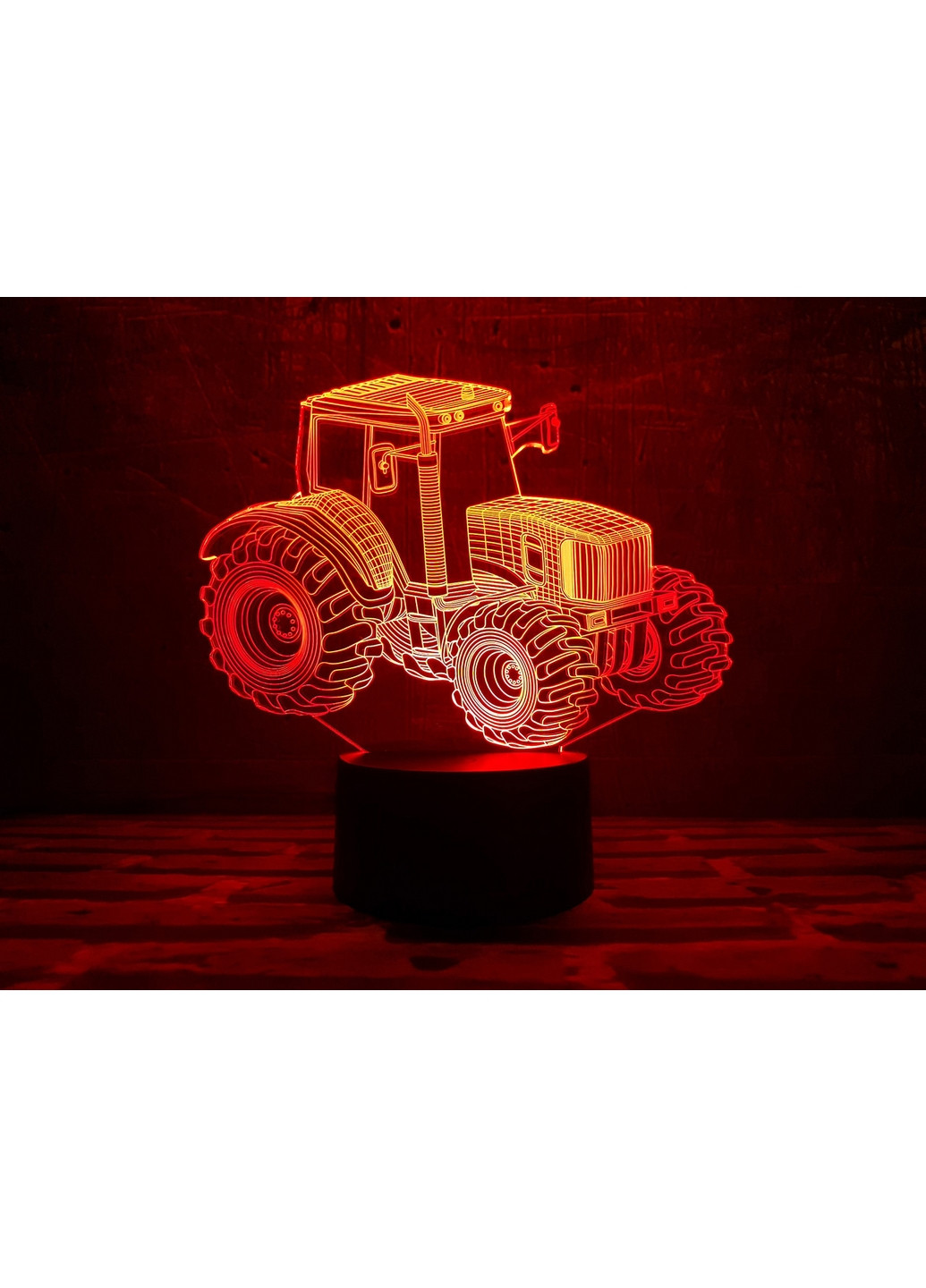 Ночник-светильник 3D "Трактор" 18х18 см 3DTOYSLAMP (266419272)